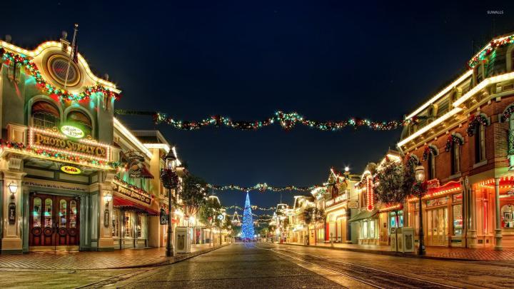 1920x1080, Christmas Decorations In The City Wallpaper - Christmas City 