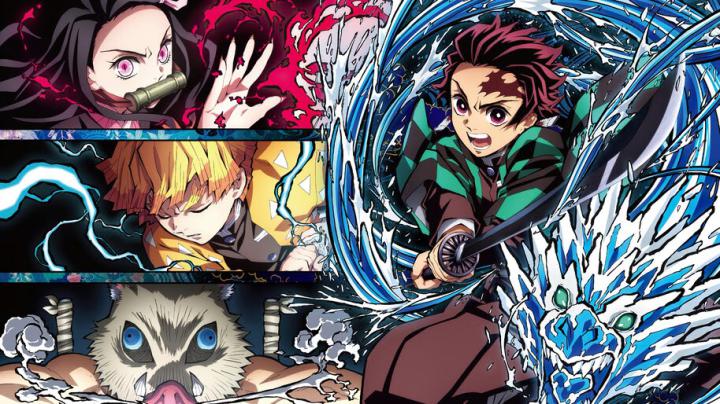 #8.989, Tanjiro, Demon Slayer, Nezuko, Zenitsu, Inosuke, 4K Wallpaper