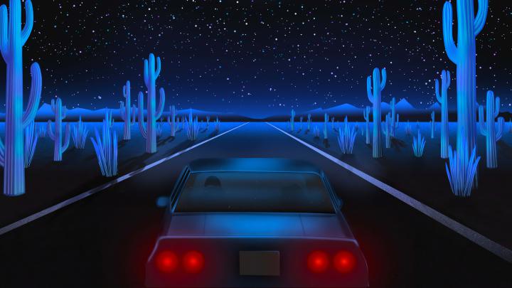 1920x1080 Vaporwave Road 4k Laptop Full HD 1080P HD 4k Wallpapers 