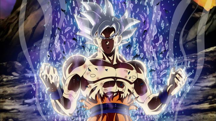 Download 1920x1080 wallpaper ultra power, white hair, dragon ball super 