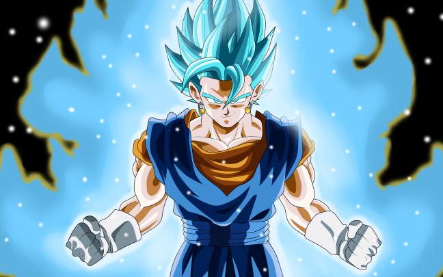 Download 3840x2400 wallpaper attitude, vegito, dragon ball super, blue 