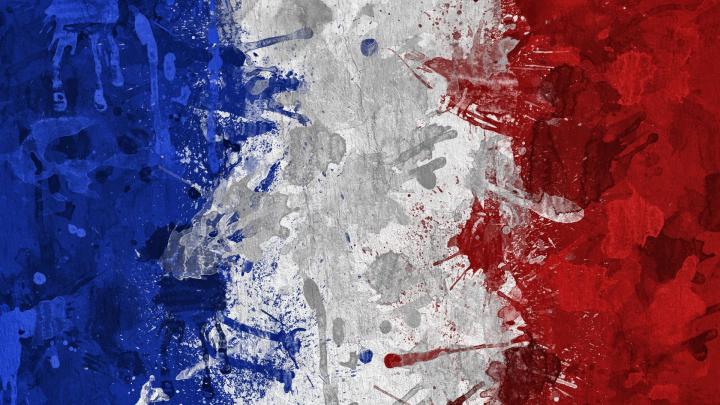 Download Wallpaper 1920x1080 france, flag, color, background, texture 