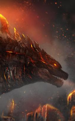 800x1280 Fire Godzilla 4k Nexus 7,Samsung Galaxy Tab 10,Note Andro