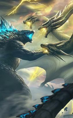 800x1280 Ghidorah Godzilla King Of The Monsters 4k Nexus 7,Samsung 