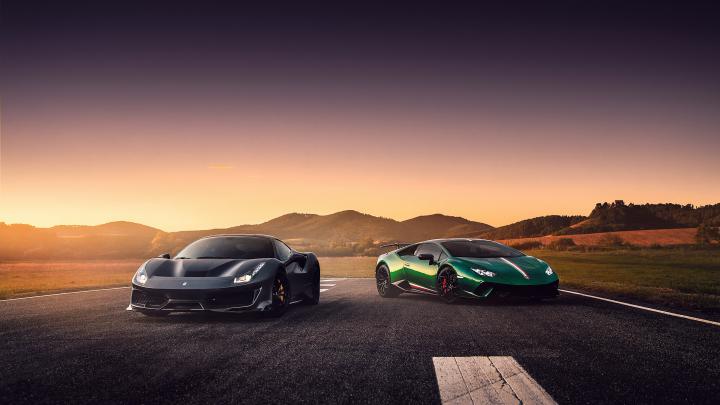 Ferrrari And Lamborghini Huracan lamborghini wallpapers, hd-wallpapers 