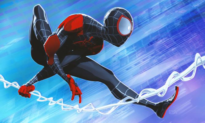 Miles Morales Jumping 4k Artwork, HD Superheroes, 4k Wallpapers, Images 