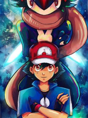 Orasnap: Ash Greninja Pokemon Wallpaper 4k