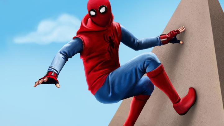 Download 1920x1080 wallpaper spider-man: homecoming, movie, homemade 