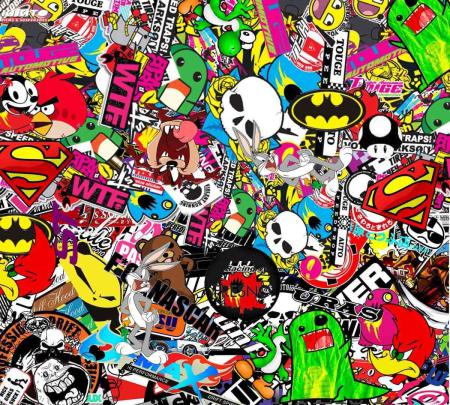 Hypebeast Sticker 1080p Sticker Bomb Wallpaper Hd - KIDS