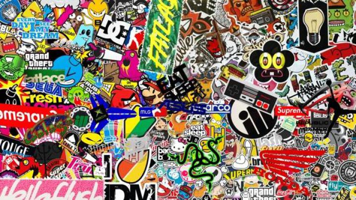 Free download Showing Gallery For Hellaflush Sticker Bomb Wallpaper 