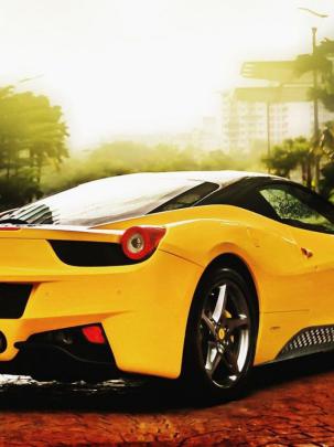 Free download HD Wallpapers Super Yellow Ferrari HDWallpapersinHDCom 