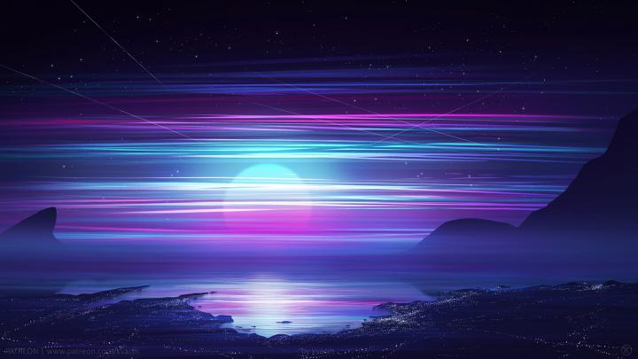 1920x1080 Synthwave Of Retro Night Laptop Full HD 1080P HD 4k 