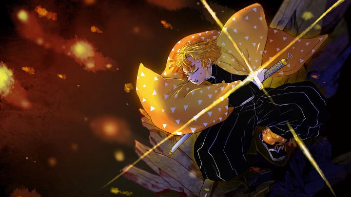 Zenitsu Wallpaper 4K Pc \/ Zenitsu, Kimetsu no Yaiba, 4K, #7.218 
