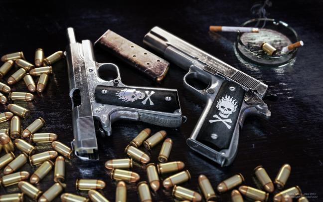 Skulls and Guns Wallpaper (56+ pictures)