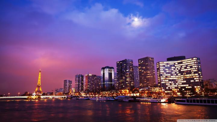 Wide City Night Wallpaper On Wallpaper Hd With City - Hd Wallpaper 