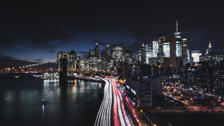 New York City Night Cityscape - New York Night 4k - 1920x1080 Wallpaper 