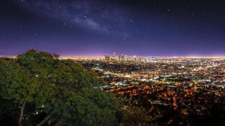 city, night, Milky Way, Los Angeles | 1920x1080 Wallpaper - wallhaven.cc