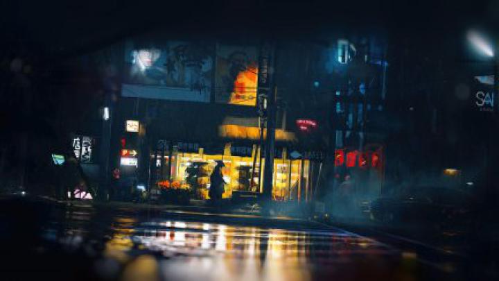 Asia, dark, city, night, artwork | 1920x1080 Wallpaper - wallhaven.cc