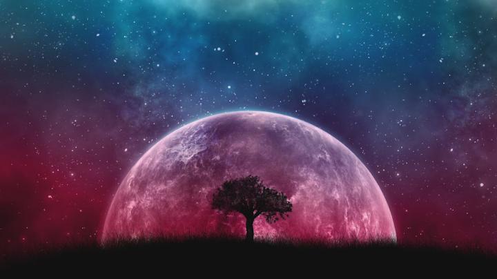 Moon, Night, Sky, Stars, Landscape, Scenery, 8K, #189 Wallpaper