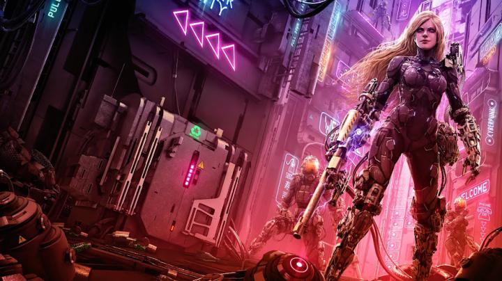 Cyberpunk, Soldier, Girl, Sci-Fi, 4K, #107 Wallpaper
