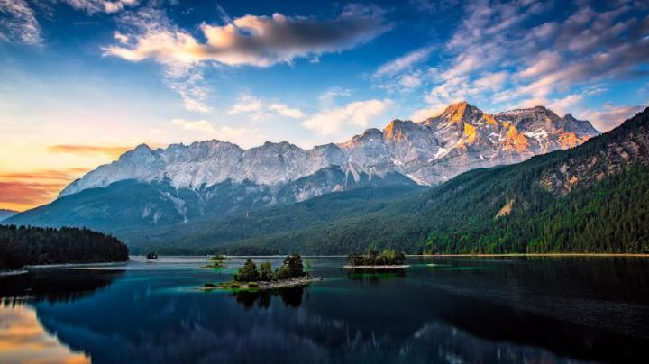 Lake, Mountains, Clouds, 4K, 3840x2160, #32 Wallpaper