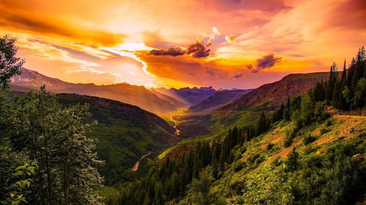 Mountains, Forest, Trees, Horizon, 4K, 3840x2160, #24 Wallpaper