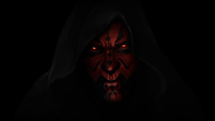 Person Wearing Hood Wallpaper Star Wars Darth Maul A Sith Lord Dark 