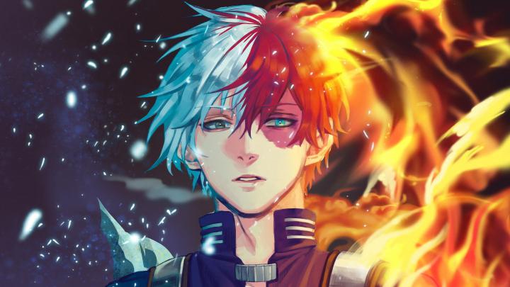Wallpaper Of Anime, My Hero Academia, Shoto Todoroki - Zodiac Signs As 