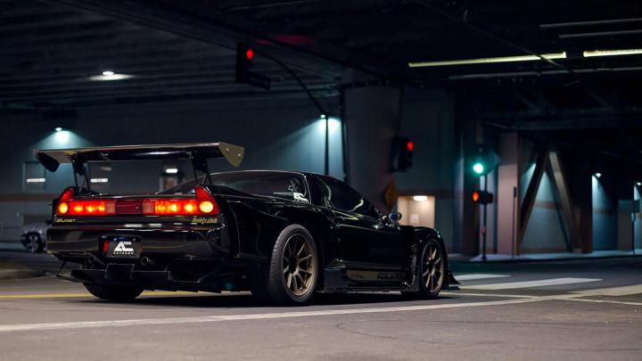 Honda wallpaper, Honda NSX, Japanese cars, JDM, black cars, sports car 