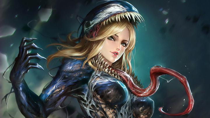 1920x1080 Lady Venom Artwork Laptop Full HD 1080P HD 4k Wallpapers 