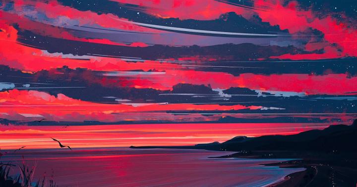 Red Anime Aesthetic Wallpaper 1920X1080 \/ Aesthetic Red Wallpaper 