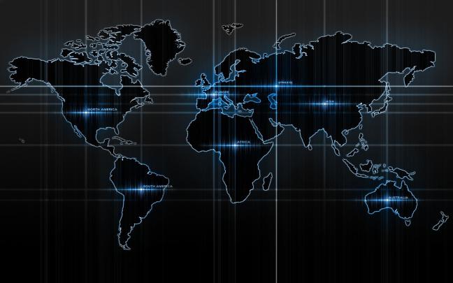 Black World Map Wallpapers - Top Free Black World Map Backgrounds 