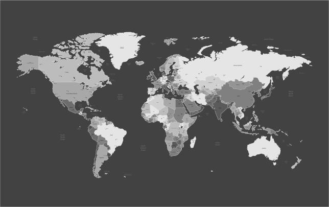 Black World Map Wallpapers - Top Free Black World Map Backgrounds 