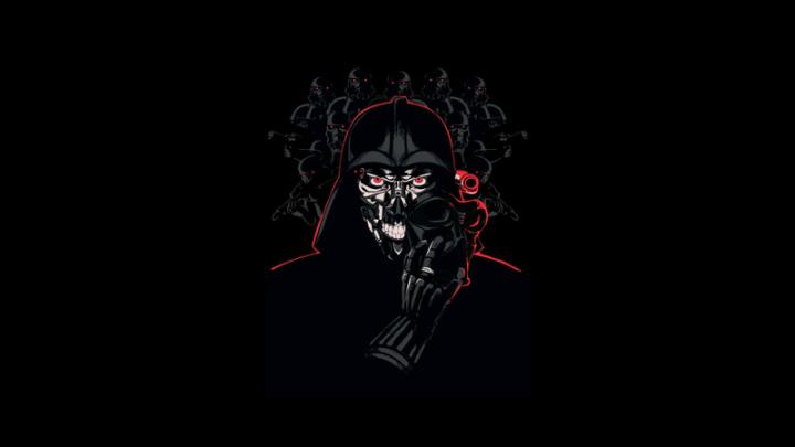 abstract star wars terminator darth vader simplistic simple 1920x1080 