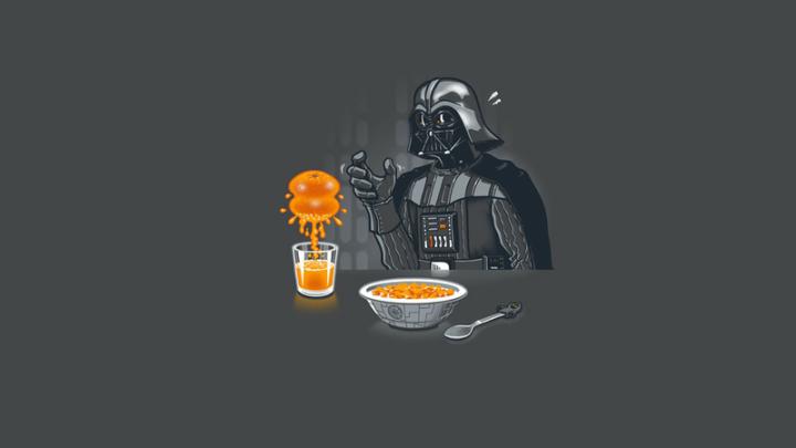 minimalistic darth vader oranges artwork fun art 1920x1080 wallpaper 
