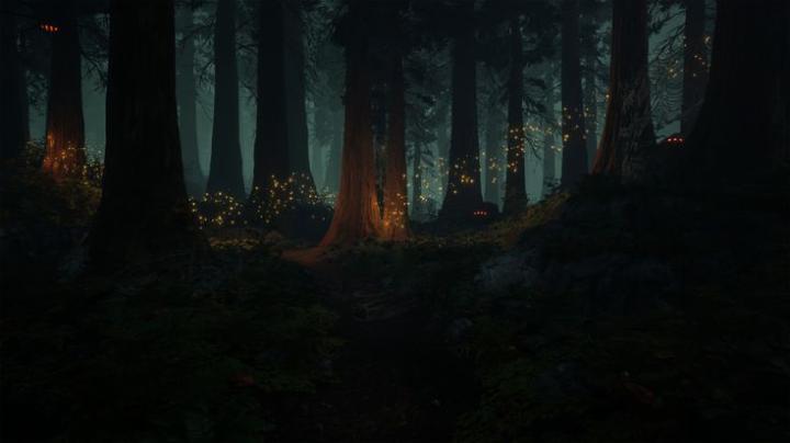 ArtStation - Fantasy Forest Day\/Night, Tobias Hofmann | Dark landscape 