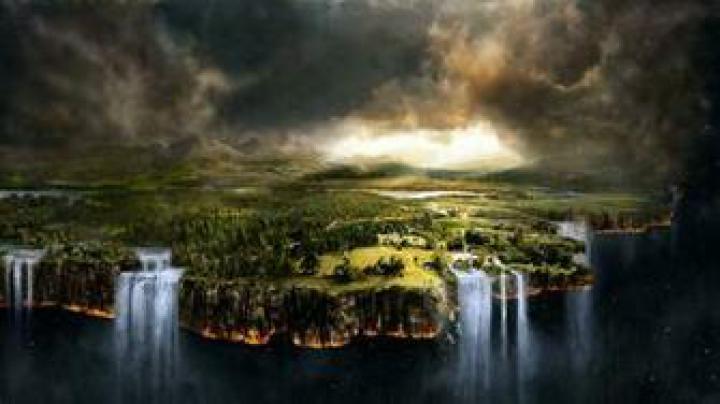 Free download HD Desktop Fantasy Forest Waterfalls Wallpaper and make 