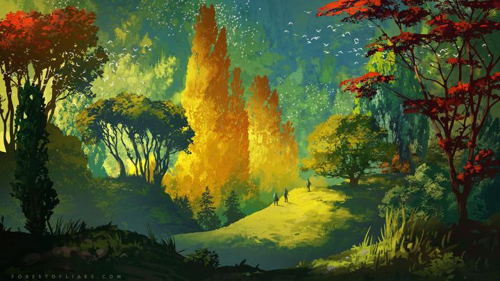 Forest Painting Wallpapers - Top Free Forest Painting Backgrounds 