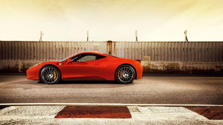Red Ferrari 458 Track Photo wallpaper | 1920x1080 | #17804