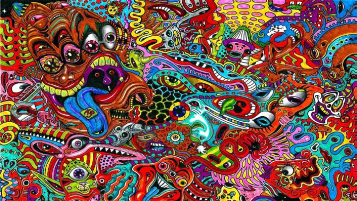 Full Hd 1080p Desktop Wallpapers Hd 1920x1080, Free - Psychedelic Faces 