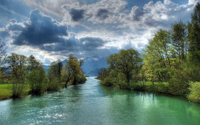 river, Clouds, Trees Wallpapers HD \/ Desktop and Mobile Backgrounds