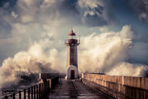 cloud, Lighthouse, Natural, Ocean, Photography, Pier, Sea, Storm 