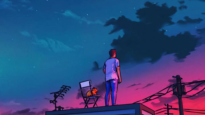 Digital art wallpaper, illustration, LoFi \u2022 Wallpaper For You HD 