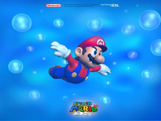 Super Mario Desktop Wallpaper from Nintendo DS Games