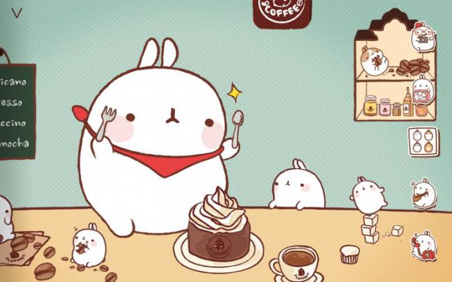 Sweety Spica: Molang Desktop Wallpaper | Molang wallpaper, Molang 