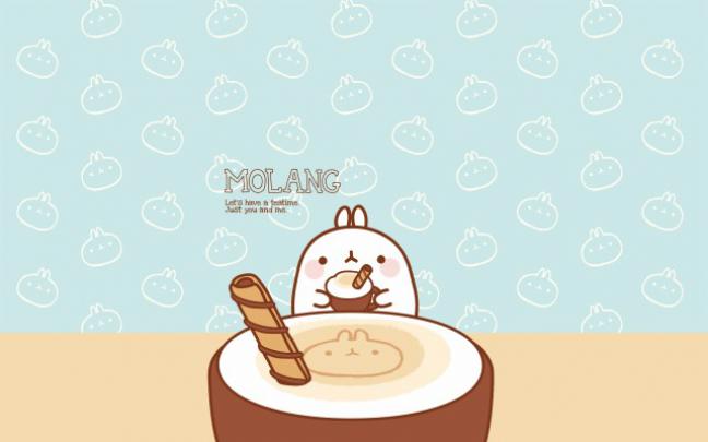 Molang Peach Png Desktop Wallpaper Clipart - Kawaii Peach - 900x760 