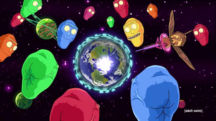 Wallpaper : 1920x1080 px, floating heads, Rick and Morty, Show me what 