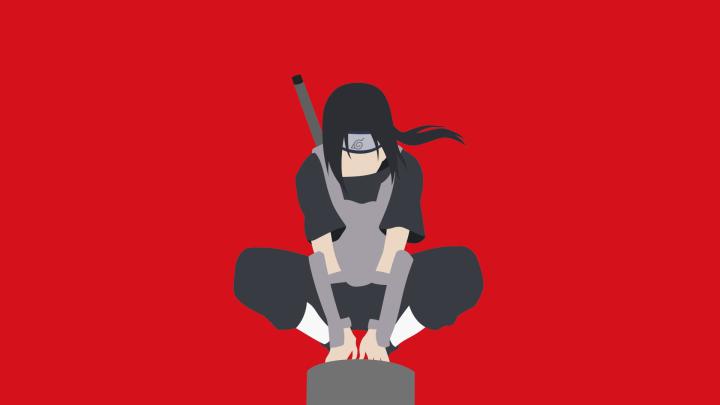 Download 1920x1080 wallpaper minimal, warrior, naruto, itachi uchiha 