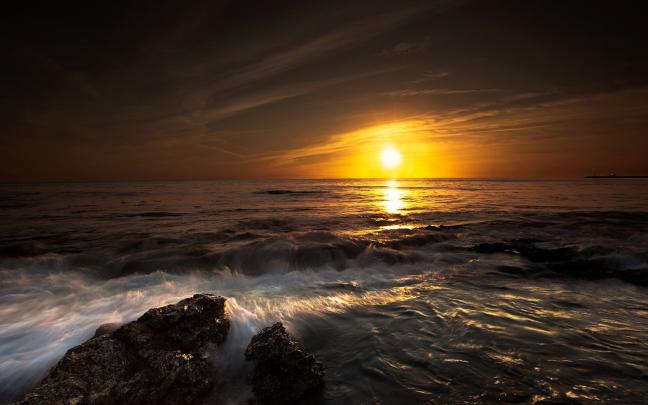 Free download Sunset Ocean Wallpaper 1920x1080 Sunset Ocean Clouds 