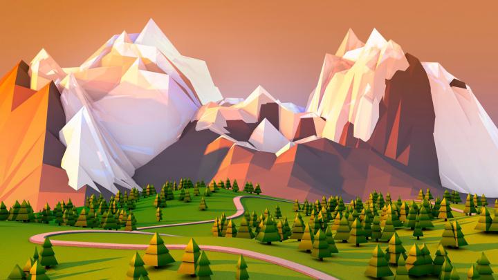 Polygon Art Wallpaper -
